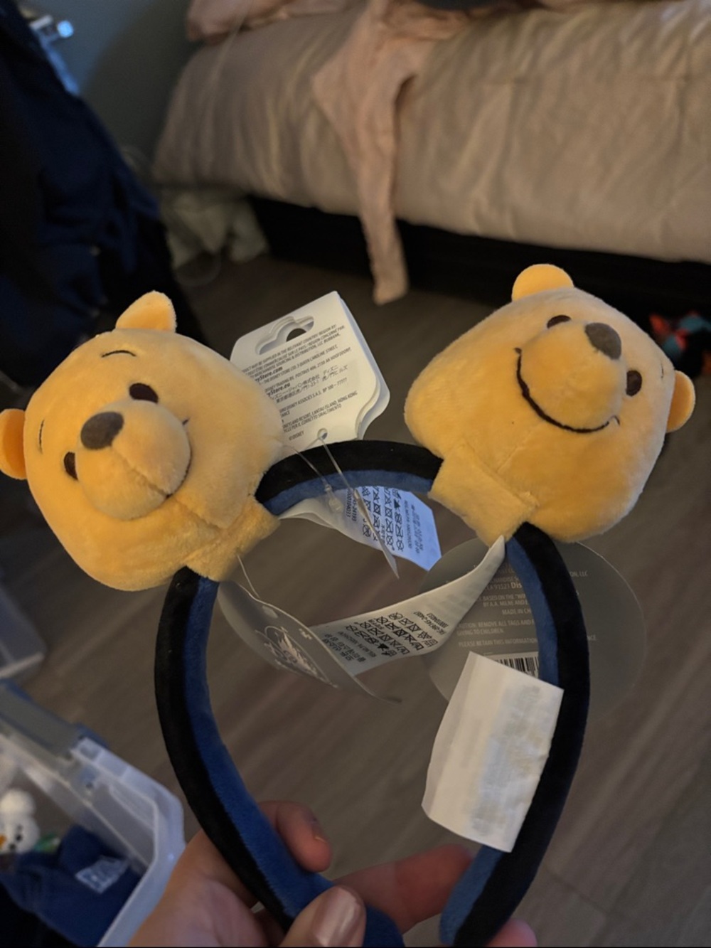 Disney Winnie the Pooh Yellow Plush Headband